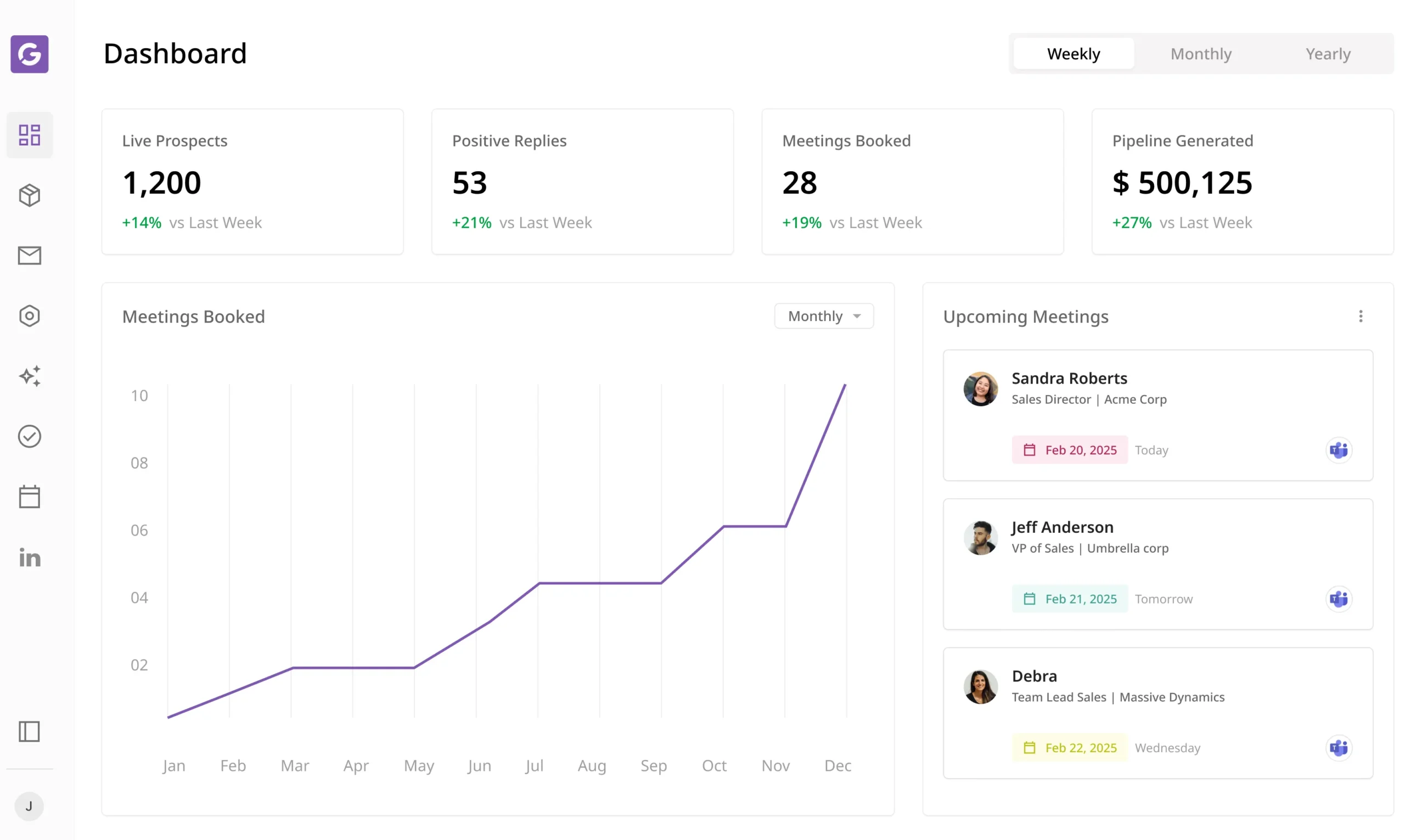 getreplies dashboard (purple)